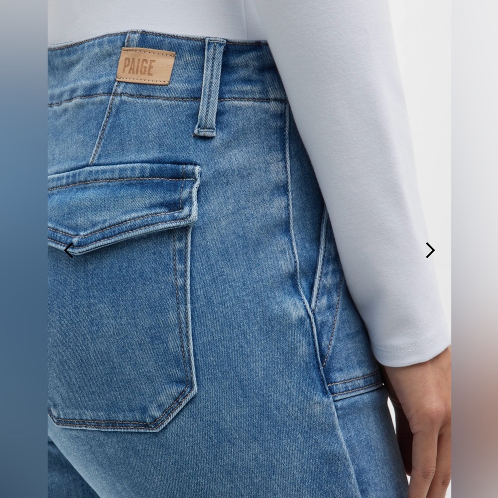 PAIGE Anthropologie Mayslie Low-Rise Joggers denim jeans 28